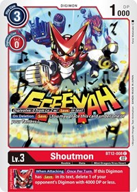 Shoutmon (BT12-008 C) [Across Time]