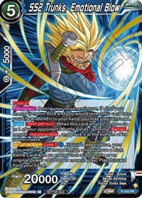 SS2 Trunks, Emotional Blow (Championship Selection Pack 2023 Vol.1) (Gold Stamped with Reflective Shatterfoil) (P-454) [Tournament Promotion Cards]