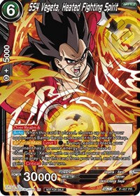 SS4 Vegeta, Heated Fighting Spirit (Championship Selection Pack 2023 Vol.1) (Gold Stamped with Reflective Shatterfoil) (P-457) [Tournament Promotion Cards]