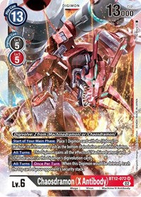 Chaosdramon (X Antibody) (BT12-072 SR) [Across Time]
