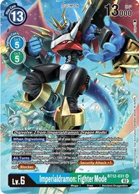Imperialdramon: Fighter Mode (Alternate Art) (BT12-031 SR) [Across Time]