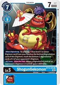 ShogunGekomon (BT12-026 U) [Across Time]
