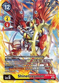 ShineGreymon (Alternate Art) (BT12-043 SR) [Across Time]