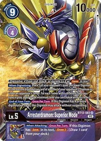 Arresterdramon: Superior Mode (Alternate Art) (BT12-083 SR) [Across Time]