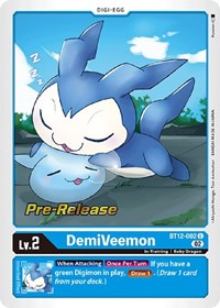 DemiVeemon (BT12-002 U) [Across Time Pre-Release Cards]