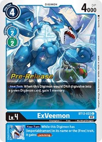 ExVeemon (BT12-022 U) [Across Time Pre-Release Cards]