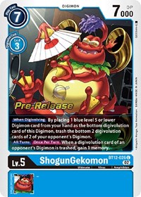 ShogunGekomon (BT12-026 U) [Across Time Pre-Release Cards]