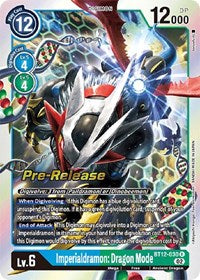 Imperialdramon: Dragon Mode (BT12-030 R) [Across Time Pre-Release Cards]