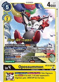 Opossummon (BT12-037 U) [Across Time Pre-Release Cards]