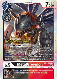 MetalGreymon (BT12-068 R) [Across Time Pre-Release Cards]