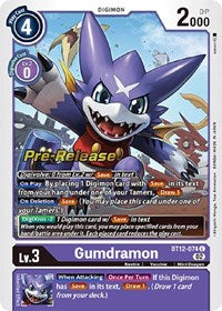 Gumdramon (BT12-074 U) [Across Time Pre-Release Cards]