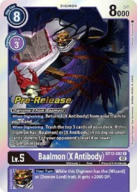 Baalmon (X Antibody) (BT12-082 R) [Across Time Pre-Release Cards]