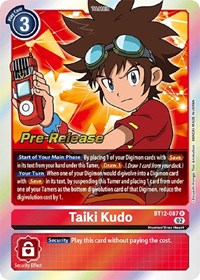 Taiki Kudo (BT12-087 R) [Across Time Pre-Release Cards]