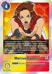 Marcus Damon (BT12-092 R) [Across Time Pre-Release Cards]