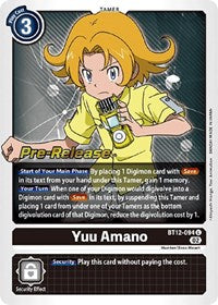 Yuu Amano (BT12-094 U) [Across Time Pre-Release Cards]