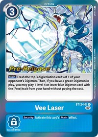 Vee Laser (BT12-101 R) [Across Time Pre-Release Cards]