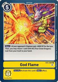 God Flame (EX3-068 C) [Revision Pack Cards]