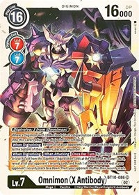Omnimon (X Antibody) (BT10-086 SR) [Revision Pack Cards]