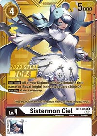 Sistermon Ciel (2023 Store Top 4) (BT6-084 R) [Double Diamond]