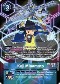 Koji Minamoto (D-Scanner Alternate Art) (BT7-087 R) [Next Adventure]