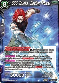 SSG Trunks, Sealing Power (BT21-134) [Wild Resurgence]