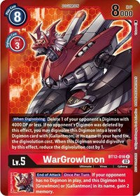 WarGrowlmon (Tamer Party -Special-) (BT12-016 R) [Across Time]