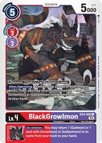 BlackGrowlmon (EX4-008 U) [Alternative Being Booster]