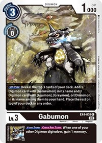 Gabumon (EX4-039 C) [Alternative Being Booster]