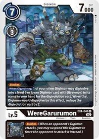 WereGarurumon (EX4-046 U) [Alternative Being Booster]