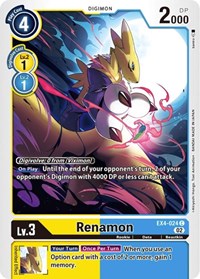 Renamon (EX4-024 C) [Alternative Being Booster]