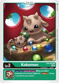 Kokomon (EX4-002 U) [Alternative Being Booster]