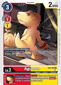 Agumon - EX4-005 (EX4-005 U) [Alternative Being Booster]