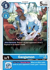 Gaogamon (EX4-017 C) [Alternative Being Booster]