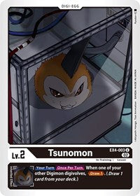 Tsunomon (EX4-003 U) [Alternative Being Booster]