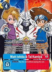 Matt Ishida & Tai Kamiya (Alternate Art) (EX4-061 R) [Alternative Being Booster]