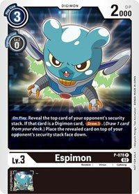 Espimon - P-078 (Versus Royal Knight Booster Pre-Release) (P-078) [Digimon Promotion Cards]