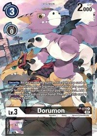 Dorumon - P-070 (Official Tournament Pack Vol.10) (P-070 P) [Digimon Promotion Cards]