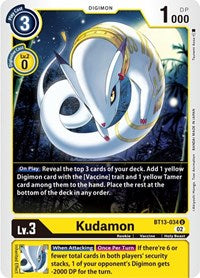 Kudamon (BT13-034 U) [Versus Royal Knights]