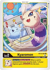 Kyaromon (BT13-003 U) [Versus Royal Knights]