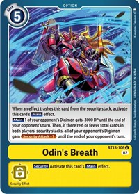 Odin's Breath (BT13-106 U) [Versus Royal Knights]