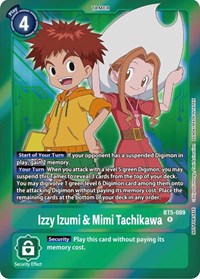Izzy Izumi & Mimi Tachikawa (Event Pack 5) (BT5-089 R) [Battle of Omni]