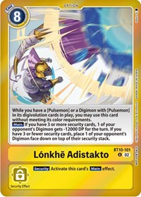 Lonkhe Adistakto (Event Pack 5) (BT10-101 U) [Xros Encounter]