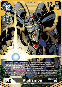 Alphamon (Alternate Art) (BT13-075 SR) [Versus Royal Knights]