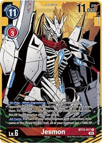 Jesmon (Alternate Art) (BT13-017 R) [Versus Royal Knights]
