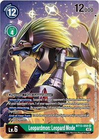 Leopardmon: Leopard Mode (Alternate Art) (BT13-058 SR) [Versus Royal Knights]