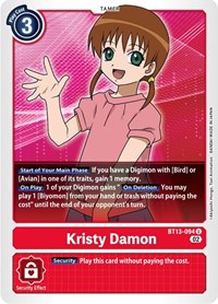 Kristy Damon (BT13-094 U) [Versus Royal Knights]