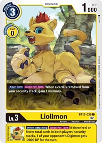 Liollmon (BT13-036 C) [Versus Royal Knights]