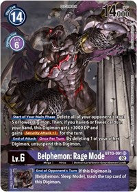 Belphemon: Rage Mode (Alternate Art) (BT13-091 SR) [Versus Royal Knights]