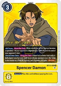 Spencer Damon (BT13-099 U) [Versus Royal Knights Pre-Release Cards]