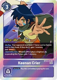 Keenan Crier (BT13-102 R) [Versus Royal Knights Pre-Release Cards]